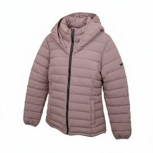 DKNY WomensPuffer Jacket - Dusty Pink